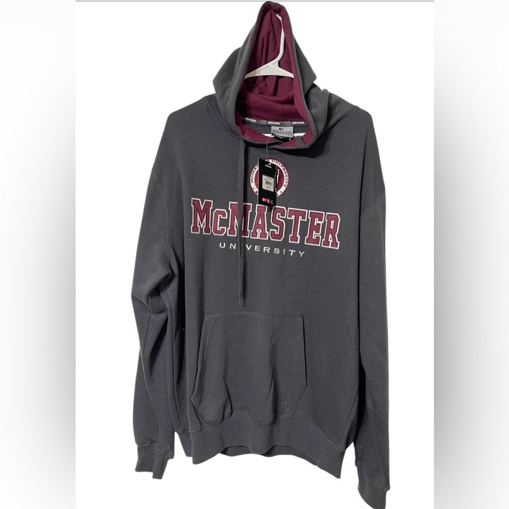 McMaster University Hooded
Sweatshirt Gray Colosseum Athletic Size Medium